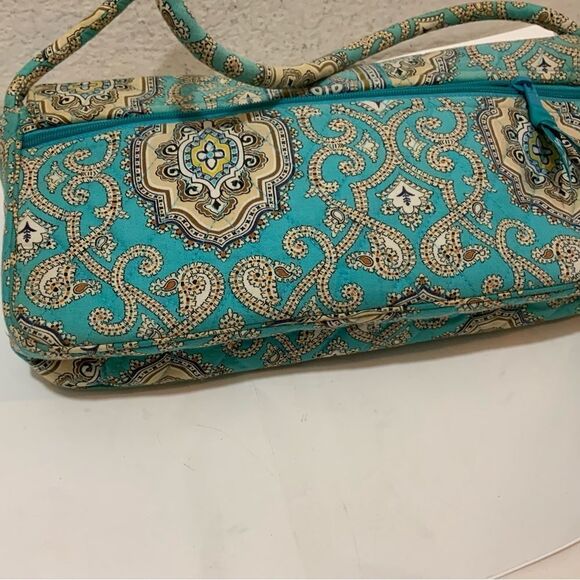 Vera Bradley Totally Turq Knot Clutch Shoulder Bag - Picture 6 of 9